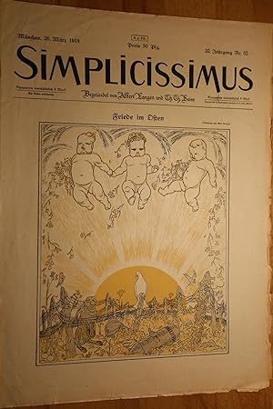 Simplicissimus, 22. Jg., Nr. 52, 26. März 1918. Begründet von Albert Langen und Th. Th. Heine.