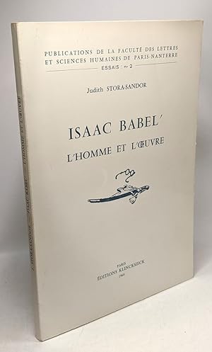 Isaac Babel' - l'Homme et l'oeuvre - publications de la faculté des lettres et sciences humaines ...