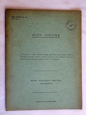 BIOS Final Report No. 397 Item No.9 AGFA Colour. British Intelligence Objectives Subcommittee