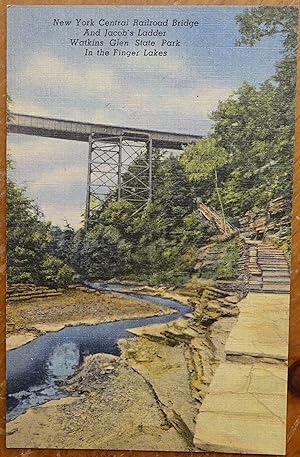 New York Central Railroad Bridge and Jacob's Ladder, Watkins Glen State Park, NY