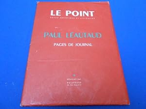 REVUE Artistique et Littéraire. LE POINT. PAUL LEAUTAUD. Pages de journal. XLIV. Av. 1953
