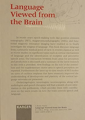 Language Viewed from the Brain