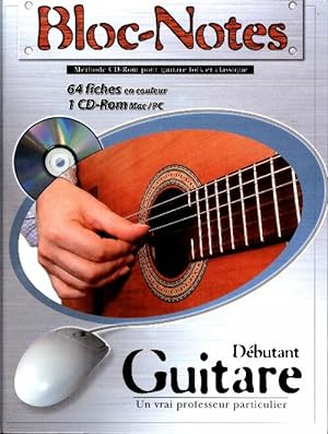 Bloc notes guitare M?thode guitare (+ CD rom) - Denis Roux