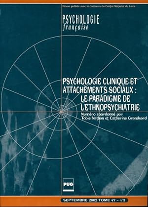 Psychologie fran aise Tome 47  3 : Psychologie clinique - Collectif