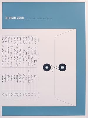 2013 American Concert Posters (Blue), The Postal Service North American Tour
