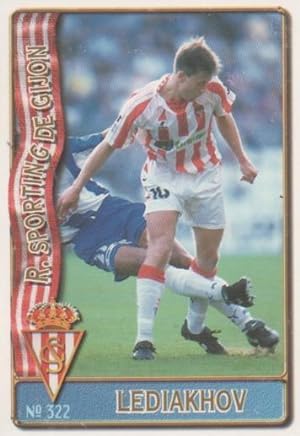 Cromo E003686: Trading Card. Las Fichas de la Liga 96-97. nº 322 Lediakhov, R.Sporting de Gijón
