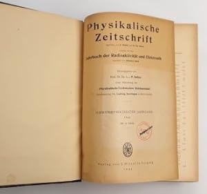 Physikalische Zeitschrift vereinigt mit Jahrbuch der Radioaktivität und Elektronik. - Jahrg. 44 /...
