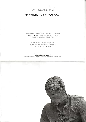 Daniel Arsham - a collection of 5 invitations / documents - Galerie Perrotin