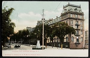 Saratoga New York Congress Hall 1906 Postcard