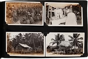 [VERNACULAR PHOTOGRAPH ALBUM OF IMAGES BY A UNITED STATES ARMY SOLDIER STATIONED AT CAMP PARAISO ...