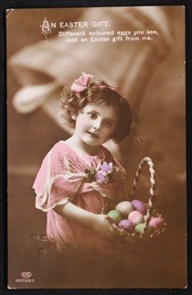 Easter Greetings Vintage 1914 Postcard