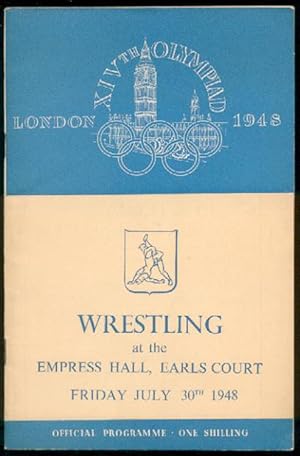 XIV Olympiad London 1948 [Jeux Olympiques Londres 1948]. Wrestling [Lutte] at the Empress Hall, E...