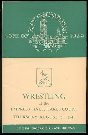XIV Olympiad London 1948 [Jeux Olympiques Londres 1948]. Wrestling [Lutte] at the Empress Hall, E...