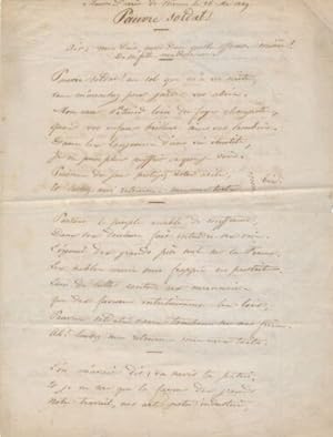 Pierre-Germain ENCONTRE manuscrit autographe signé
