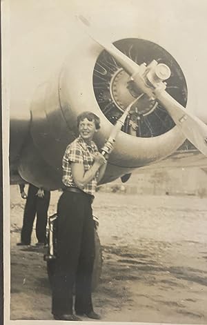 [Aviation / Oceanography Pioneers] Private Photo Album with Images of Amelia Earhart, and Anita C...