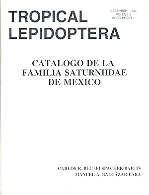 Catalogo de la Familia Saturniidae de Mexico
