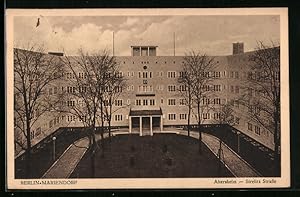 Ansichtskarte Berlin-Mariendorf, Altersheim im Bauhausstil, Strelitz Strasse