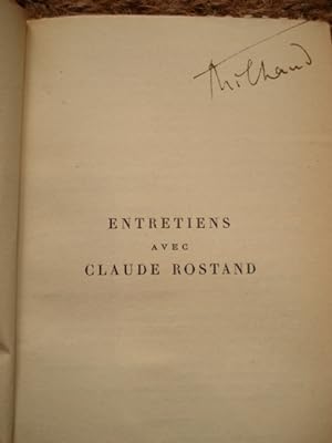 Entretiens Avec Claude Rostand