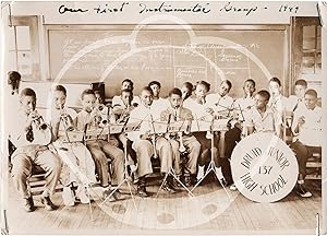 Archive of six original photographs of student musical groups at Druid Junior High School