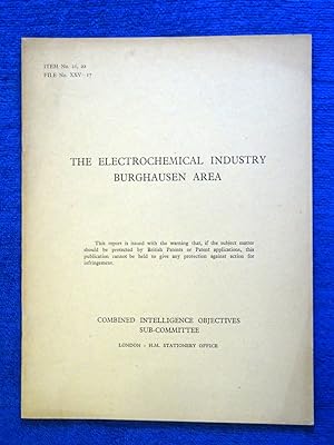 CIOS File No. XXV-17, The Electrochemical Industry Burghausen Area. 28 May to 2 June 1945. German...