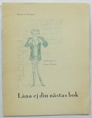 Låna ej din nästas bok. Teckningar av Gösta Kriland.