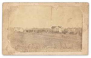 Circa 1870s albumen photograph of McNeely's Normal School, later Hopedale Normal College, Hopedal...