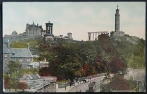 Edinburgh Calton Hill Vintage Postcard