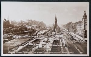 Edinburgh Princes Street 1948 Postcard