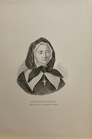 (Gravure) Marguerite Bourgeois, fondatrice des soeurs de la Congrégation de Villemarie