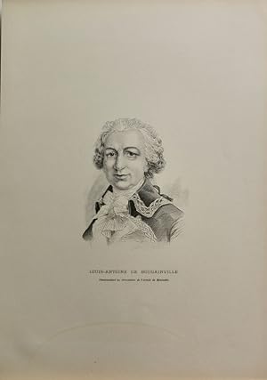 (Gravure) Louis-Antoine de Bougainville, commandant des grenadiers de l'Armée de Montcalm