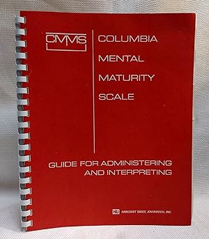 Columbia Mental Maturity Scale CMMS Third Edition