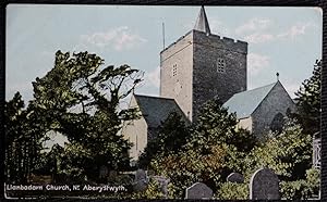 Llanbadarn Church Aberystwyth Vintage Postcard