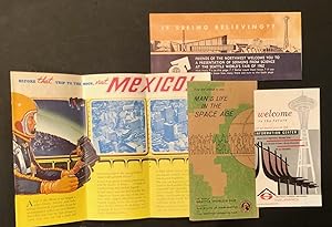 Seattle World's Fair Detail Map, City Map and handouts - Lot of 8 different items