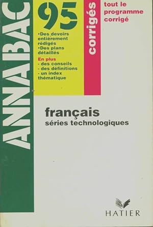 Francais 1 res STT corrig s 95 - Michel Falck