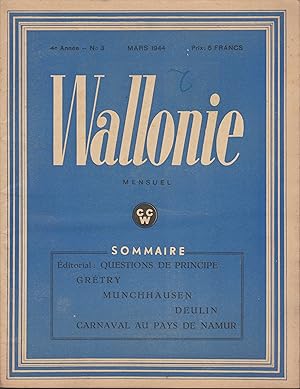 WALLONIE - Mensuel - n°3 MARS 1944