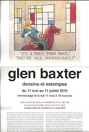 Glen Baxter - a collection of 6 invitations