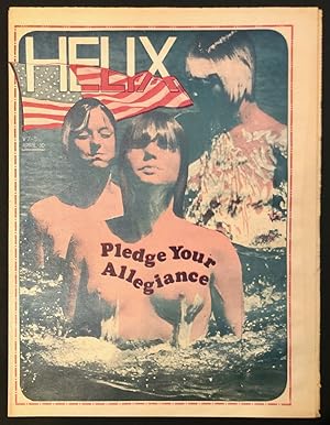 Helix Vol. VII No. 5 April 10, 1969: Paul Dorpat Color Cover "Pledge Your Allegiance" with Toples...