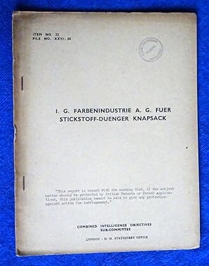 CIOS File No. XXVI - 54. Manufacture of Caprolactam I.G. Farbenindustrie Leunawerke, Merseburg. 1...