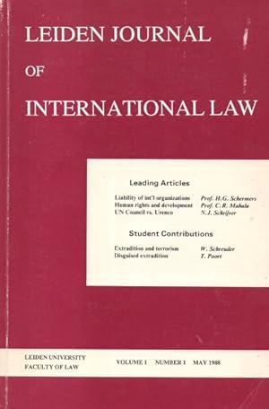 Leiden Journal of International Law, Volume 1, Number 1, May 1988