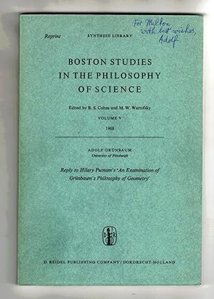 Reply to Hilary Putnam's 'an Examination of Grunbaum's Philosophy of Geometry' In: Boston Studies...