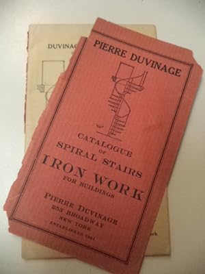 Pierre Duvinage : Catalogue of Spiral Stairs Iron Work for Buildings