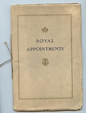 Royal Appointments and Decorations Conferred in Appreciation of the Steinway Piano