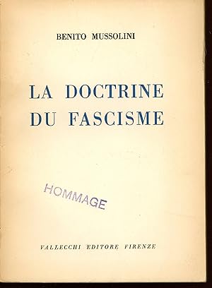 La doctrine du fascisme