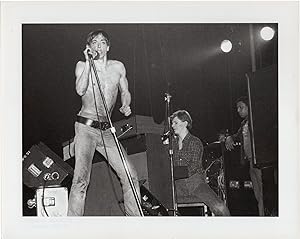 Three original photographs of Iggy Pop and David Bowie, 1977