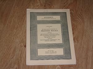 Catalogue of The Third and Final Portion of the Famous Library Fromed by the late Mortimer L. Sch...