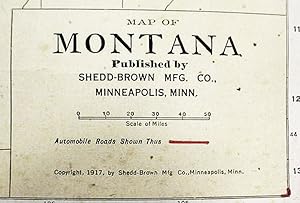 Map Of / Montana /./ Otto M. Christinson Land Company / Glasgow - Montana
