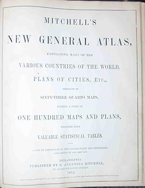 Campbell's New Atlas of the State of Missouri / Mitchell's New General Atlas