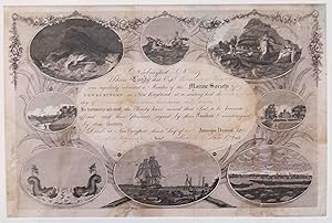 Membership Certificate for Marine Society of Newburyport