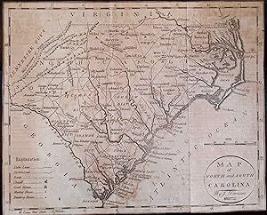 Map of North and South Carolina