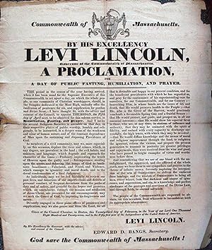 Proclamation for a Day of Public Fasting, Humiliation, and Prayer - 1827